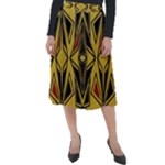 Abstract pattern geometric backgrounds   Classic Velour Midi Skirt 