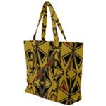 Abstract pattern geometric backgrounds   Zip Up Canvas Bag