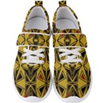 Abstract pattern geometric backgrounds   Men s Velcro Strap Shoes