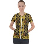 Abstract pattern geometric backgrounds   Short Sleeve Zip Up Jacket