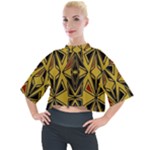 Abstract pattern geometric backgrounds   Mock Neck Tee