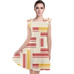 Abstract pattern geometric backgrounds   Tie Up Tunic Dress