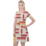 Abstract pattern geometric backgrounds   Cap Sleeve Velour Dress 