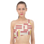 Abstract pattern geometric backgrounds   Spliced Up Bikini Top 