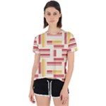 Abstract pattern geometric backgrounds   Open Back Sport Tee