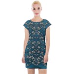 Waterlilies In The Calm Lake Of Beauty And Herbs Cap Sleeve Bodycon Dress