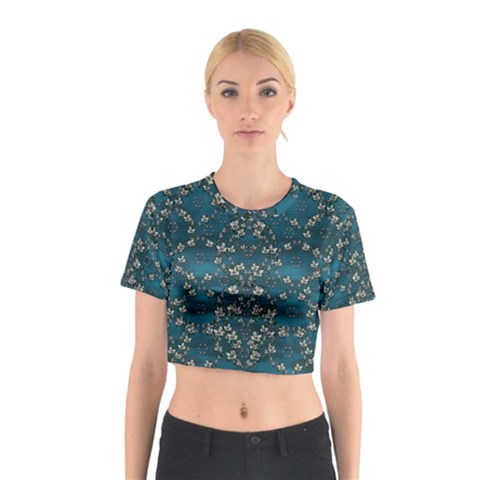 Waterlilies In The Calm Lake Of Beauty And Herbs Cotton Crop Top from ArtsNow.com