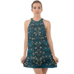 Waterlilies In The Calm Lake Of Beauty And Herbs Halter Tie Back Chiffon Dress