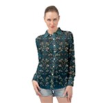 Waterlilies In The Calm Lake Of Beauty And Herbs Long Sleeve Chiffon Shirt