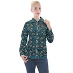 Waterlilies In The Calm Lake Of Beauty And Herbs Women s Long Sleeve Pocket Shirt