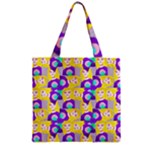 Girl With Piercings Lilac Bg Zipper Grocery Tote Bag