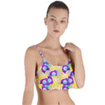 Girl With Piercings Lilac Bg Layered Top Bikini Top 