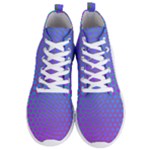 Hex Circle Points Vaporwave One Men s Lightweight High Top Sneakers