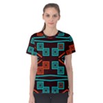 Abstract pattern geometric backgrounds   Women s Cotton Tee