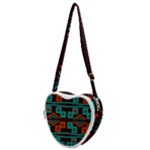 Abstract pattern geometric backgrounds   Heart Shoulder Bag