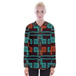 Abstract pattern geometric backgrounds   Womens Long Sleeve Shirt