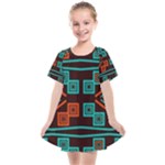 Abstract pattern geometric backgrounds   Kids  Smock Dress