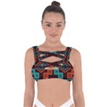 Abstract pattern geometric backgrounds   Bandaged Up Bikini Top
