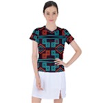 Abstract pattern geometric backgrounds   Women s Sports Top