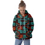 Abstract pattern geometric backgrounds   Kids  Oversized Hoodie