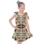 Abstract geometric design    Kids  Tie Up Tunic Dress