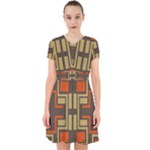 Abstract geometric design    Adorable in Chiffon Dress