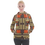 Abstract geometric design    Women s Hooded Pullover
