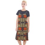 Abstract geometric design    Camis Fishtail Dress