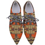 Abstract geometric design    Pointed Oxford Shoes