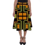 Abstract geometric design    Perfect Length Midi Skirt