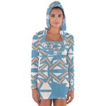 Abstract geometric design    Long Sleeve Hooded T-shirt