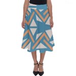 Abstract geometric design    Perfect Length Midi Skirt