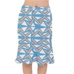 Abstract geometric design    Short Mermaid Skirt