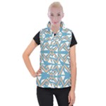 Abstract geometric design    Women s Button Up Vest