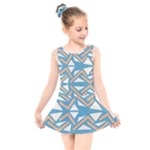 Abstract geometric design    Kids  Skater Dress Swimsuit