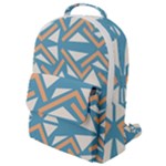 Abstract geometric design    Flap Pocket Backpack (Small)