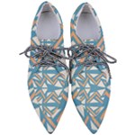 Abstract geometric design    Pointed Oxford Shoes