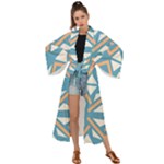 Abstract geometric design    Maxi Kimono