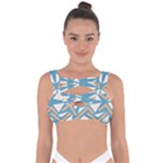 Abstract geometric design    Bandaged Up Bikini Top