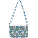 Abstract geometric design    Double Gusset Crossbody Bag