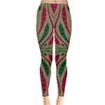 Folk flowers print Floral pattern Ethnic art Leggings 