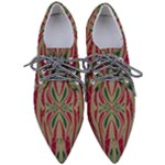 Folk flowers print Floral pattern Ethnic art Pointed Oxford Shoes