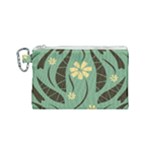 Folk flowers print Floral pattern Ethnic art Canvas Cosmetic Bag (Small)