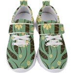 Folk flowers print Floral pattern Ethnic art Kids  Velcro Strap Shoes