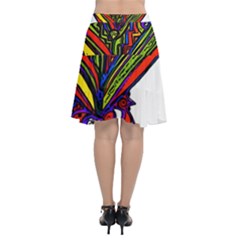 Chiffon Wrap Front Skirt 