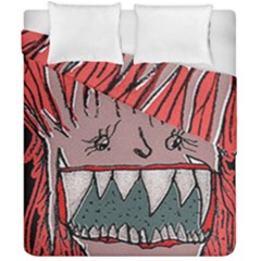 Evil Monster Close Up Portrait Duvet Cover Double Side (California King Size) from ArtsNow.com
