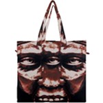 Creepy Head Portrait Artwork Canvas Travel Bag