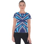 Abstract pattern geometric backgrounds  Short Sleeve Sports Top 