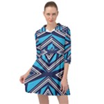 Abstract pattern geometric backgrounds  Mini Skater Shirt Dress