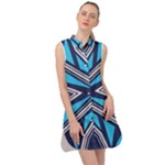 Abstract pattern geometric backgrounds  Sleeveless Shirt Dress